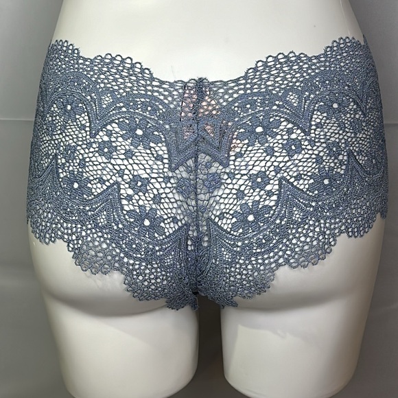 Victoria’s Secret Shortie Full Stretch Lace Pantie Ice Blue Size M/M NWT - Picture 2 of 6